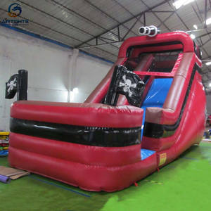 Tobogán de Barco Pirata personalizado, suministro profesional de China, tobogán de agua inflable comercial para alquiler