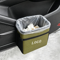 Boîte de rangement pliable et étanche pour portière de voiture, lot de 2, support de poche pour accessoires automobiles, impression de logo personnalisée