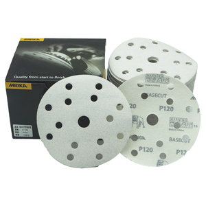 Gancio e anello o disco di levigatura in PSA disco abrasivo bianco abrasivo Basecut ossido di alluminio <span class=keywords><strong>mirka</strong></span> <span class=keywords><strong>abrasivi</strong></span> per sabbia disco <span class=keywords><strong>mirka</strong></span> - Product Image 1