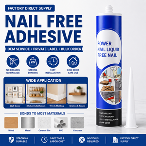 Colle adhésive multi-usages <span class=keywords><strong>pour</strong></span> réparation de meubles, anti-poussière, sans affaissement, <span class=keywords><strong>pour</strong></span> miroirs, <span class=keywords><strong>pour</strong></span> réparation DIY, sans clou, <span class=keywords><strong>pour</strong></span> intérieur, en vrac - Product Image 1