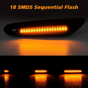 Pour BMW X3 E83 X1 E84 <span class=keywords><strong>X5</strong></span> <span class=keywords><strong>X53</strong></span> E60 E61 E46 E81 E82 E90 E92 E87 E88 Clignotant latéral à LED séquentiel - Product Image 3