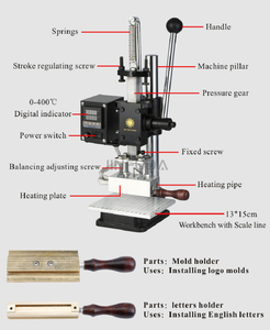 Máy Dập Nóng Dập Nổi <span class=keywords><strong>Logo</strong></span> Da Máy Ép Nhiệt Cho Vỏ Điện Thoại/In Gỗ/Đá - Product Image 3