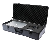 Fabricant chinois OEM/ODM, valise de rangement pour armes en alliage d'aluminium personnalisée, antichoc, anti-poussière, mousse EVA, serrure à clé métallique personnalisée
