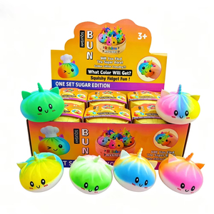 Jouet Squishy Licorne Arc-en-ciel en Gros, Jouet Anti-Stress Simulant un Bouillon de Raviolis pour Soulagement Sensoriel du Stress - Product Image 5