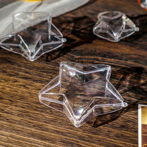 Caja de Dulces Navideña Transparente en Forma de Estrella, Árbol, Huevo y Campana, Esfera Hueca de Acrílico - Product Image 6