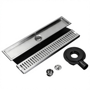 OEM Modern 304 Stainless Steel Rectangular Floor <b>Drain</b> - Side Outlet, Anti-odor Bathroom Accessories for Shower Room - Product Image 3