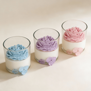 Vela Aromática de Cera de Soya de Gran Capacidad con Flor de Peonía Hecha a Mano, Adecuada para Decoración y Fragancia de Interiores - Product Image 4