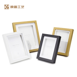 Wholesale Custom Size Modern 3D Shadow Box with the Depth of 2cm White black MDF Picture Frames