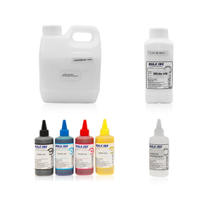 Tinta Textil ColorS (C M Y K), Tinta Textil Blanca, Líquido de Limpieza, Agente Fijador de Tinta Blanca Textil para Impresora Plana, para Camisetas - Product Image 1