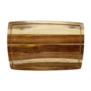 Tabla de cortar de madera rectangular de 42x28x2cm para uso doméstico - Product Image 4