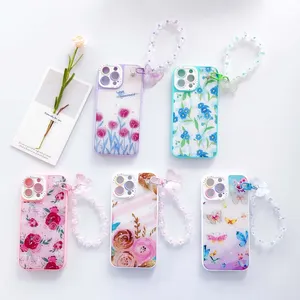 Eye Two-In-One Painted Tape Bow Bracelet Cell Phone Case for iPhone for Samsung for Xiaomi