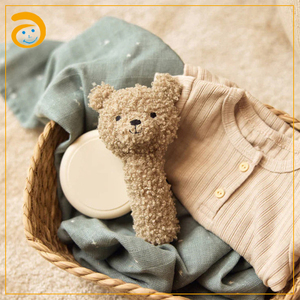 Jouet hochet en peluche douce en forme de voiture et d'ours, facile à saisir, jouet de développement pour les tout-petits - Product Image 5