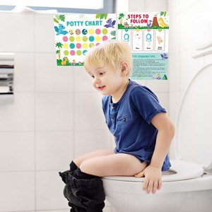 Pegatina de entrenamiento para niños y niñas, tema de coches, hábito de baño, formación de orinal, tema de sirenas, tabla de pegatinas de entrenamiento de baño para niños - Product Image 6
