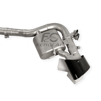 Upgrade Knalpot Performa Tinggi T304 Stainless Steel untuk Audi RS4 RS5 B9 B9.5 2.9T 2019-2024 Sistem Knalpot Valvetronic Catback