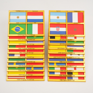 Marco para Marcador de la Final de la Copa <span class=keywords><strong>Mundial</strong></span> de Fútbol 1930-<span class=keywords><strong>2022</strong></span>, Duradero, de PET/Papel, Personalizable, Regalo Artesanal para Aficionados al Fútbol - Product Image 2