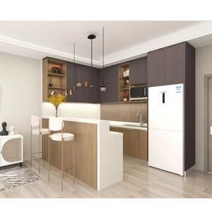 Meubles de cuisine modernes à conception modulaire, armoires de cuisine personnalisées de haute qualité, nouveau design, fabricant de cuisines pour petits appartements - Product Image 1