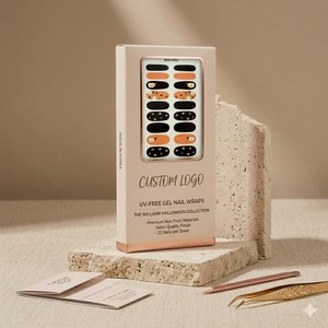 Tiras de Uñas de Gel Ultra Brillantes Edición Premium de Halloween, Adhesivo Sensible a la Presión, Sin Lámpara, Sin HEMA, Sellado sin Espacios - Product Image 1