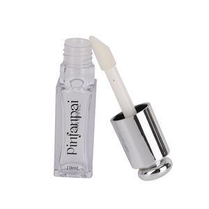 Phong cách chất lượng cao 5 ml Lipgloss Wand tùy chỉnh logoclear pha lê <span class=keywords><strong>Lip</strong></span> <span class=keywords><strong>Gloss</strong></span> ống với rõ ràng màu hồng Tops với cây Đũa Phép - Product Image 2