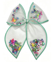 Accessoires de clip transparents pour appliques Shaker Bow