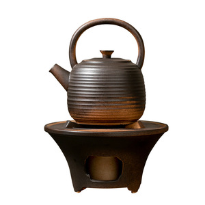 Juego de Tetera con Parrilla de Carbón, Calentamiento con Leña, Cerámica Resistente, para Preparar Té en Interiores - Product Image 5