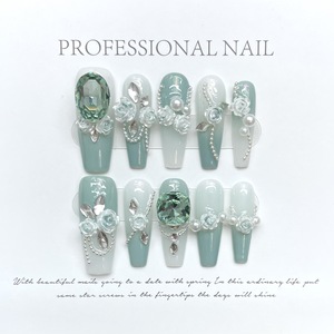 Nuevo Producto Lanzado, <span class=keywords><strong>Uñas</strong></span> Postizas Hechas a Mano con Diseño <span class=keywords><strong>de</strong></span> Ojo <span class=keywords><strong>de</strong></span> Demonio y Cadena en Forma <span class=keywords><strong>de</strong></span> Corazón Oscuro - Product Image 6