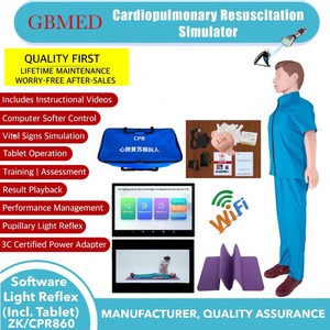 Guanbang <strong>CPR</strong> Manikin With Pupillary Light Reflex Wireless Connectivity Software Include 10- Inch Tablet for Medical Science - Product Image 3