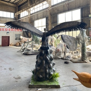 Modèle d'oiseau animatronique Teratornithidae, réplique de faucon à ailes écartées pour parc à thème animalier - Product Image 5
