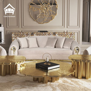 Solución Integral Sofá de Lujo de Alta Gama para Villa Sala de Estar <span class=keywords><strong>Serie</strong></span> de Diseñador Juego de Muebles Sofás Modernos de Cuero Genuino Italiano - Product Image 3