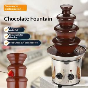<span class=keywords><strong>Fontaine</strong></span> à <span class=keywords><strong>chocolat</strong></span> électrique en acier inoxydable à trois niveaux, directement de l'usine, idéale pour les hôtels et les maisons - Product Image 2