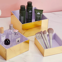 Boîte de présentation en acrylique miroir, boîte cubique personnalisée, boîte à gâteaux, présentoir à desserts, présentoir à bijoux, boîtes en acrylique pour cadeaux