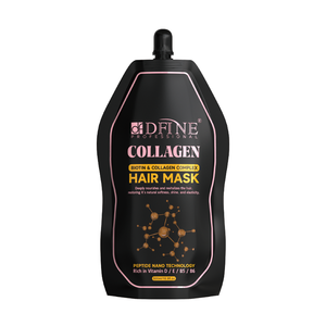 Masque capillaire au collagène en sachet : Hydratation intense, réparation, renforcement des fibres capillaires, nourrissant le cuir chevelu, brillance longue durée et douceur. - Product Image 1