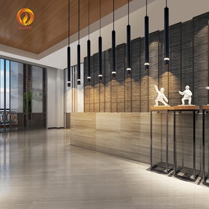 Lampada a Sospensione Moderna Nordica, Lampadario in Alluminio con Attacco E27, Design Lungo Nero e Oro, Luci LED Pendenti <span class=keywords><strong>per</strong></span> Casa Soggiorno - Product Image 4