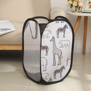 Panier à <span class=keywords><strong>linge</strong></span> pliable en maille <span class=keywords><strong>de</strong></span> dessin animé Panier à <span class=keywords><strong>linge</strong></span> pliant pour <span class=keywords><strong>salle</strong></span> <span class=keywords><strong>de</strong></span> <span class=keywords><strong>bain</strong></span> Organisateur <span class=keywords><strong>de</strong></span> vêtements sales Paniers Enfants Jouets <span class=keywords><strong>Rangement</strong></span> d'articles divers - Product Image 3