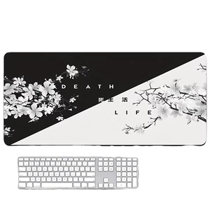 <span class=keywords><strong>Tapis</strong></span> <span class=keywords><strong>de</strong></span> <span class=keywords><strong>souris</strong></span> <span class=keywords><strong>de</strong></span> jeu personnalisé Anime japonais Sakura, caoutchouc antidérapant, résistant à l'eau, XXL grand format, bords cousus, en stock pour le bureau - Product Image 2