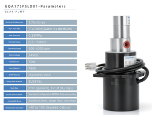 Bomba de Engranajes de Acero Inoxidable 316L de Grado Alimenticio, Higiénica, Resistente a la Corrosión, con Rotor Corto - Product Image 6