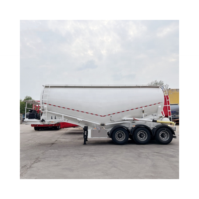 Best Selling 60 Tons Dry Bulk Cement Bulker 3 Axle Animal Feed Tanker Trailer New 12R22.5 Steel Semi-Truck Trailer