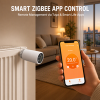 Cabezal Termostático Inteligente para Radiador Tuya con Receptor Zigbee para Controlar Calderas de Gas