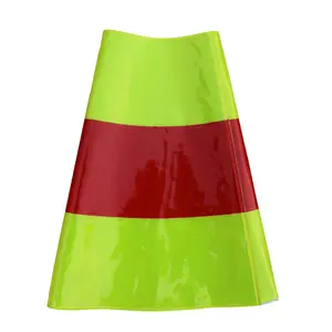 Reflecterende Custom Road Verkeersveiligheid Kegel Mouwen, Reflecterende Tape Sticker Cone Kraag