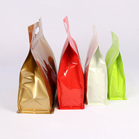 Custom Printed Biodegradable White Stand Pouch Zipper Durable Kraft Paper Foil Aluminium Food Tea Coffee Packaging Bags Snacks