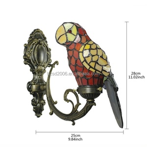 Lampe murale LED en verre Tiffany soudé à la feraille, design européen, économe en énergie, pour salon, directement de l'usine en Chine - Product Image 6