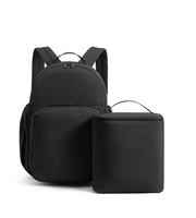 Sac à dos pour ordinateur portable avec sac à lunch isotherme détachable pour le travail, l'université et les déplacements quotidiens