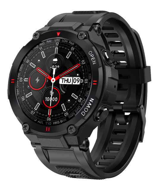 2022 new trendy IP67 waterproof fashion Smart Watch K22 Full Touch Fitness Tracker Men Smartwatch with BT call remote camera