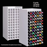 Organisateur de marqueurs pour 120 marqueurs, support de rangement pour marqueurs d'art 120 emplacements avec séparateur amovible, porte-stylos et crayons de bureau