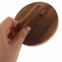 Couvercle en bois moderne à succès avec joint en silicone, polyvalent et écologique pour bocaux (farine, céréales, grains de café)