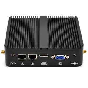 2024 Topton computadora de escritorio c-eleron J4125 NUC sin ventilador Mini PC DDR4 2 LAN bajo costo PC Industrial computadora de escritorio Mini PC