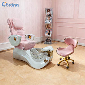 Elektrisch Verstellbarer Pediküre-Stuhl für Fußpflege und <span class=keywords><strong>Massage</strong></span> ohne Wasseranschluss in Pink – Spa-Möbel für Nagelstudios zum Fabrikpreis - Product Image 4