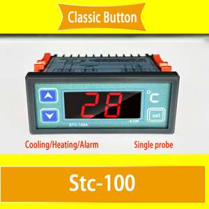 STC-100A kỹ thuật số điều khiển nhiệt độ AC220V Nhiệt độ Nhiệt + NTC cảm biến nhiệt các nhà sản xuất - Product Image 4