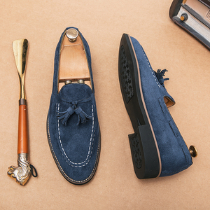 Mocassini Eleganti <span class=keywords><strong>da</strong></span> <span class=keywords><strong>Uomo</strong></span> di Lusso in Pelle Sintetica, Scarpe Formali Traspiranti e Comode di Alta Qualità, Calde e di Design per Feste - Product Image 2