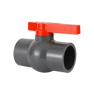 Vanne à boisseau sphérique en PVC pour l'alimentation en eau/vanne de piscine, norme DIN, fabriquée en usine - Product Image 4