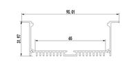 Profilé en aluminium 6063-T5 pour bandes LED, décorations, service de découpe LS-124